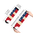 thumbnail image 2 of Goofa American Flag Map Pattern Non Slip Socks with Grips for Elderly, Crew Socks Yoga Hospital Socks Cushioned Sole Gripper Socks for Men Women, 2 of 5