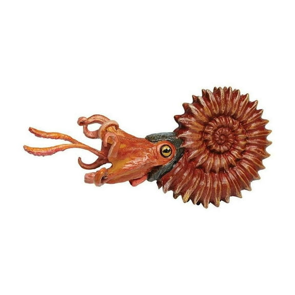 Safari Ltd. Ammonite Figurine - Detailed 5.25" Marine Mollusc Figure - Educational Toy for Boys, Girls, and Kids Ages 3 