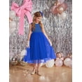 thumbnail image 4 of Arshiner Flower Girl Dress V-Back Bowknot Formal Pageant Ball Gown Wedding Party Long Tulle Dresses, 4 of 6