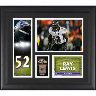 Ray Lewis Baltimore Ravens Autographed Riddell AMP Speed Replica Helmet  with HOF 18 Inscription