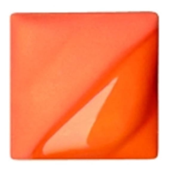 Amaco V-384 Lead Free Non Toxic Semi Translucent Underglaze & 1 Pint Jar - Real Orange