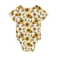 thumbnail image 2 of Rocae Sunflowers and Bees for Baby Climbing Clothes Soft Baby Romper for Active Infants Comfortable and Breathable Crawling Jumpsuit Unisex Baby Outfit 9M, 2 of 8
