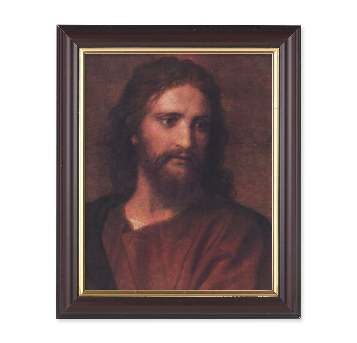Christ at 33 Picture Framed Wall Art Decor Medium, Classic Fluted Dark