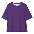 thumbnail image 5 of Ashirexll Girls Shirts, Shirts for Girlss, Toddler Kids Boys Girls Fashion Cute Solid Color Loose Soft Short Sleeve Top, 5 of 7