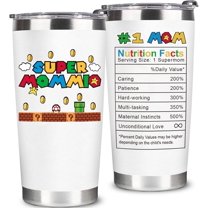 Mothers Day Gifts for Mom from Daughter, Son - Super Mommio Tumbler 20oz - Mom Gifts from Daughter Son - Birthday Gifts for Mom - Mothers Day Gifts, Mothers Day Gifts for Mom - Super Mommio Cup