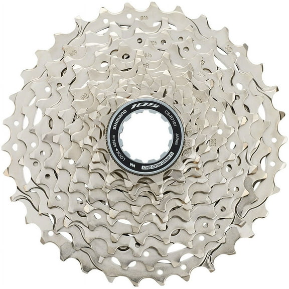 Shimano 105 CS-R7101-12 Cassette - 12-Speed, 11-34t, HG L2, Silver
