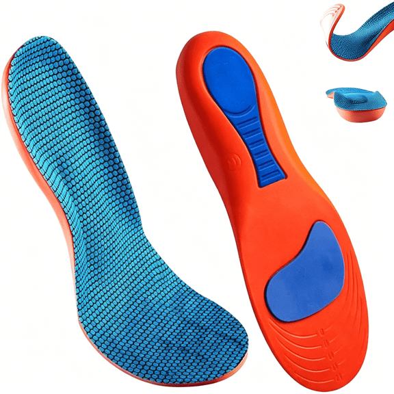 ACDANC Confort, Orthotic Insoles for Bunions and Plantar Fasciitis, Breathable Ergonomic Cushioning, Arch Support Shock-Absorbing Inserts for Women Men, All-Day Comfort