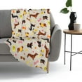 thumbnail image 4 of Dachshund Dog Star Fun Blanket, Soft Blankets Flannel Bed Throw Cozy Lightweight Plush Gifts for Kids Boys Girls Women Men Sofa Couch Bedroom Living Rooms Warm All Season, Home Decor, Small 50"x40", 4 of 6