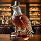thumbnail image 2 of Whiskey Decanters Set, Glass Animal Shaped Bottles, Novelty Bar Display, Decorative Liquor Container 300ml (Eagle C model), 2 of 5