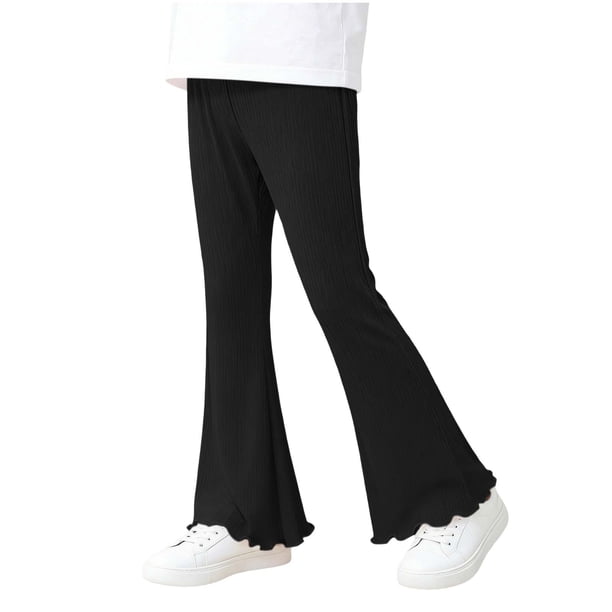 Pantalones largos para niños, de color liso, con cintura elástica, de talla mediana, de verano, finos, casuales y cómodos, de poliéster.