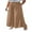 Khaki, variant on SHEWIN Womens Plus Size Pants Casual Elastic High Waist Flowy Pants Drawstring Palazzo Pants with Pockets 1X-5X