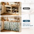 thumbnail image 4 of Vintage Dragonfly Cabinet Curtain 35"Wx35"L, Dustproof Under Sink Skirt with Self Adhesive Tape, Botanical Teal Spring Summer Cabinet Curtain Cover for Kitchen Sink, Bathroom Vanity, Laundry Room, 4 of 9