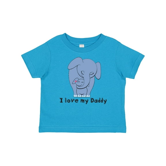 Inktastic I Love my Daddy Elephant Blue Boys Baby T-Shirt