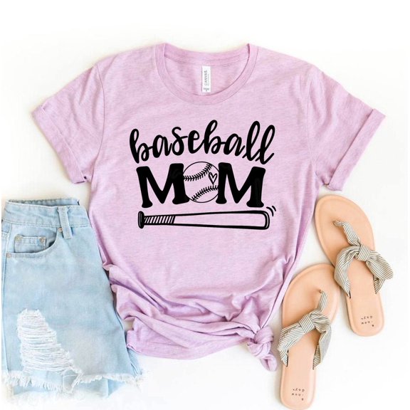 Baseball Mom T-shirt Cheerleader Tee Sports Day Shirt Women's Player Tshirt Motherhood Shirts Coach Gift Mascot Top