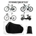 thumbnail image 3 of Dcenta Bike Cover, Outdoor Waterproof Bicycle Covers, Sun UV Dust Wind with Lock Hole for Mountain Road Electric Bike, 79x43x27 in, 3 of 6