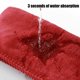 thumbnail image 3 of Toalla de microfibra para el cabello, 1 paquete, fuerte, absorbente, de secado rápido, suave, para mujeres, para cabello húmedo, grueso, largo y rizado, color rojo, 3 of 6