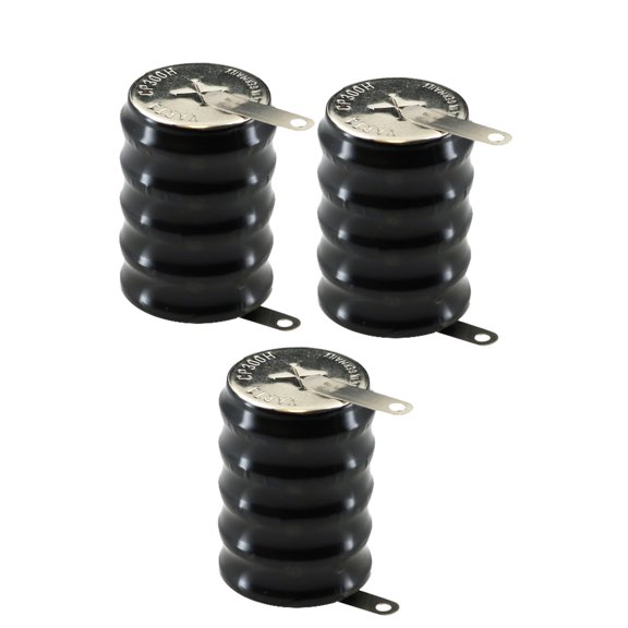 3x 5/CP300H 6V 300mAh NiMH Battery w/ Tabs 55630305060 for electricity meter
