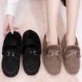 thumbnail image 4 of Zapatos de felpa para mujer, ropa de invierno, zapatos de mujer cálidos con forro polar, zapatos de algodón sin cordones, zapatos de guisantes de moda, 4 of 6