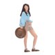 thumbnail image 4 of Figura 3D de una niña con sombrero a escala 1:64, mini camisa , ideal para decoración de escritorio., 4 of 9
