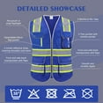 thumbnail image 7 of IXCE Upgraded Safety Vest,with More Wear-resistant、Breathable Fabric,Saturated Fluorescence for Higher Visibility,with Pockets,Suitable for Emergency Situations,Construction and Other Situations, 7 of 7