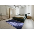 thumbnail image 4 of Ahgly Company Indoor Square Patterned Periwinkle Purple Area Rugs, 8' Square, 4 of 6