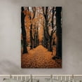 thumbnail image 2 of IDEA4WALL Canvas Wall Art Orange Autumn Garden Path Fall Nature Forest Wilderness Mixed Media Art Realism Rustic Scenic Dramatic Cool Print for Living Room, Bedroom - 16"x24", 2 of 5