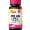 Sundance Vitamins Ultra Hair, Skin & Nails with Biotin Tablets, 3000 mcg, 60 Count