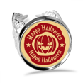 thumbnail image 1 of Red Round Pattern Halloween Pumpkin Ring Adjustable Love Wedding Engagement, 1 of 3