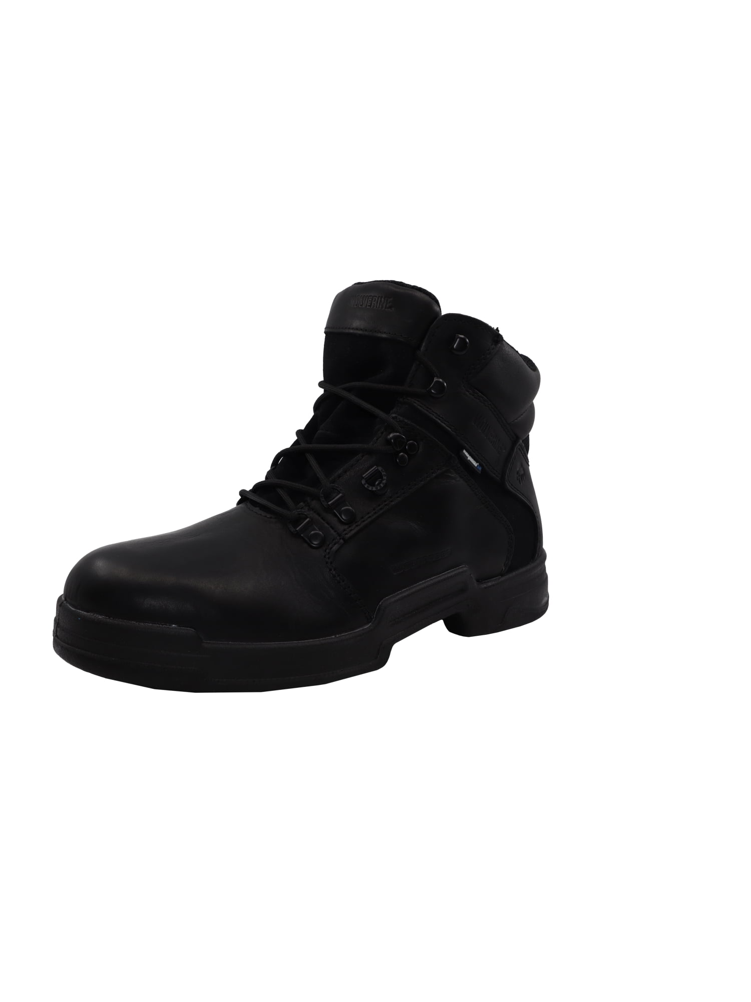 black and white wolverine boots