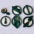 thumbnail image 1 of 12pcs Hemstitched Square Napkins 30x30cm Satin Cocktail Napkin For Party Wedding Table Cloth Soft Kitchen Dinner Napkins, 1 of 4