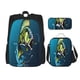thumbnail image 1 of Easygdp Largemouth Bass Fish Mochila para Niños y Niñas con Set de Caja de Almuerzo y Estuche para Lápices 3 en 1, Mochila Escolar Estampada para Adolescentes, 1 of 7