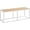 White + Natural, variant on Dining Bench, 47.2 Inch Industrial Style Kitchen Table Bench, Steel Frame, Easy to Assemble, for Kitchen, Dining Room