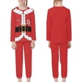 thumbnail image 3 of Renewold Red Clothing Sleepwear for Kids 9-10 Years Old Family Matching Pajama Sets Candy Canes Elf Loungewear Pjs 2 PCS Casual Nightwear,Christmas Holiday, 3 of 5