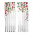 thumbnail image 4 of 2 piezas de cortinas florales, paneles de cortina, cortinas para ventanas, cortinas estampadas para sala de estar 132cmx213cm, 4 of 9