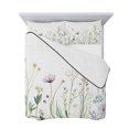 thumbnail image 7 of Green Botanical Floral Twin Size Down Alternative Comforter, Lightweight Comforter Quilt Bedding Set with Pillow Shams Spring Summer Rustic All Seasons Bed Comforter Duvet Insert 68"x86", 7 of 7