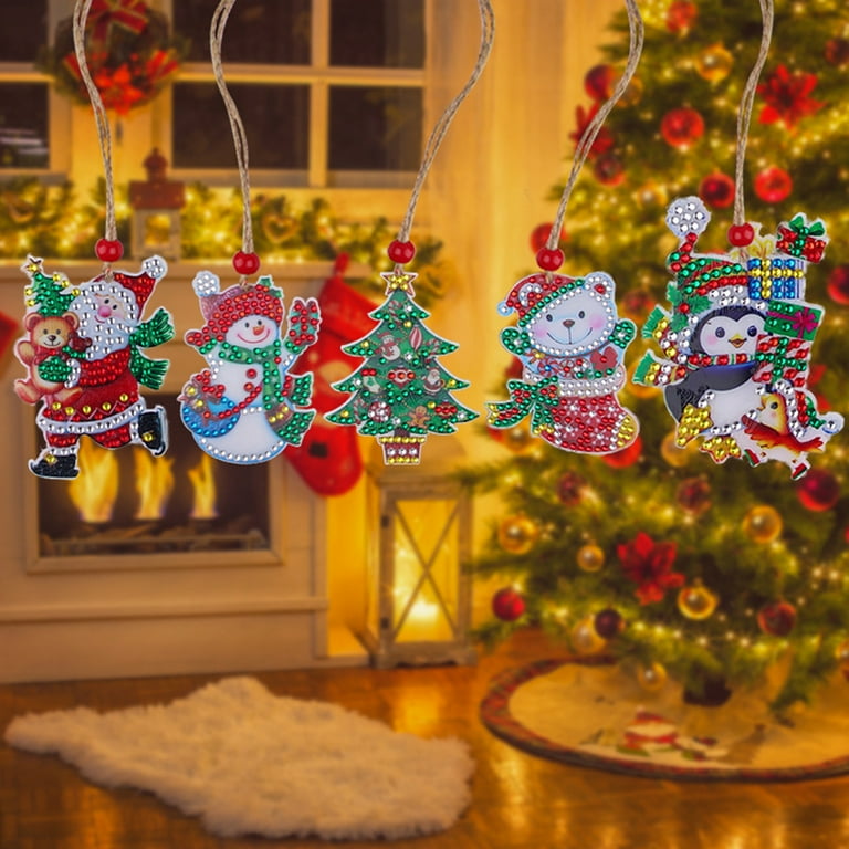 Dropship 10pcs DIY Diamond Painting Christmas Decorations Xmas Tree Pendant  Hanging Ornament Santa Claus Pattern Mosaic Kit Navided Decor to Sell  Online at a Lower Price