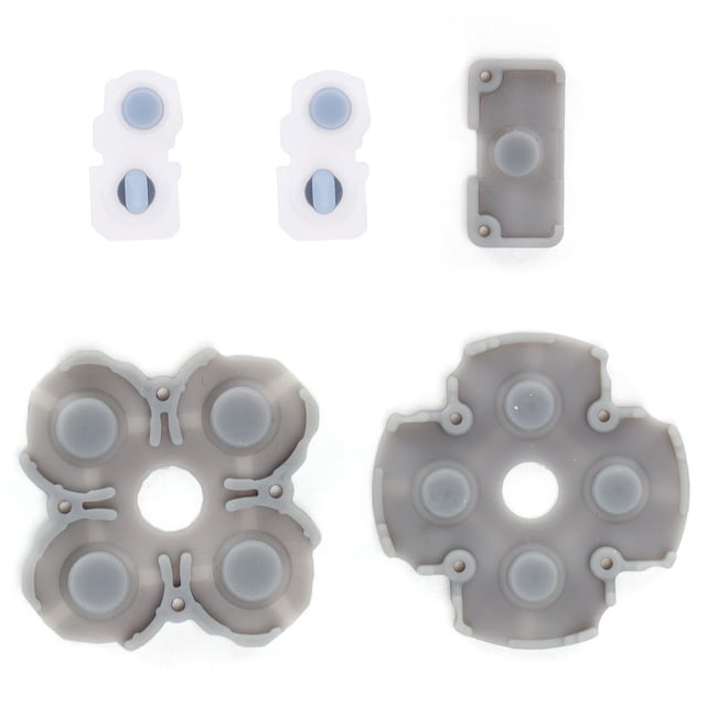LHCER Silicone Conductive Rubber Pads Repair Part For PS5 Controller 5 PCS Set
