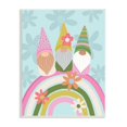 thumbnail image 4 of Stupell Industries Groovy Pink Garden Gnomes Pattern Rainbow Motif Wood Wall Art, 10 x 15, Design by Lisa Perry Whitebutton, 4 of 5