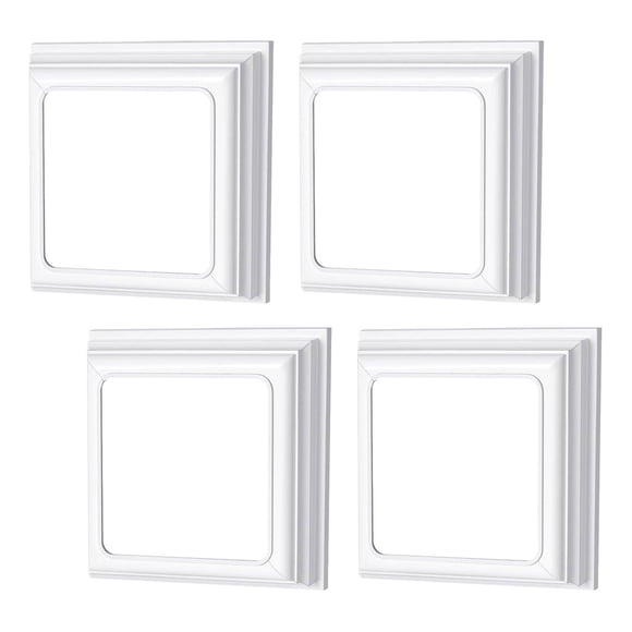 Faldones para postes de vinilo, cubiertas para postes de 4 pulgadas x 4 pulgadas, color sólido, fáciles de instalar, para cubierta de cerca de