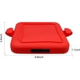 thumbnail image 2 of Microwave Sandwich Press Maker, Quick 2-Min Toastie, Panini, & Grilled Cheese Maker, No Power Cords, Wireless, Dishwasher Safe & Easy Clean, Red, 2 of 14