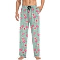 thumbnail image 4 of HPINK-T Pink Flamingo Pajama Pants Mens Lounge Pants Casual Men Pajama Bottoms with Pockets Drawstring, 4 of 13