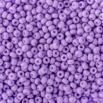 John Bead Czech Glass Seed Beads 8/0 (500g) SOLGEL Dyed Chalk Purple Bead for Jewelry Making