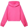 thumbnail image 2 of Girls Long Sleeve Loose Fit Pullover Hooded Sweatshirt Casual Fashion Soft Athletic Tops With Pocket,6-12 Months 12-24 Months 2t 3t 4t 5t 6t 7t 8t 9t Children Hot Pink 5-6 Years, 2 of 6