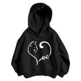 thumbnail image 4 of Shadoumai Toddler Girl Hoodies Printed Pattern Long Sleeve Hoodie Pullover Tops with Pocket Cute Warmth Kids Clothes Girls' Fashion Hoodies & Sweatshirts, 4 of 4