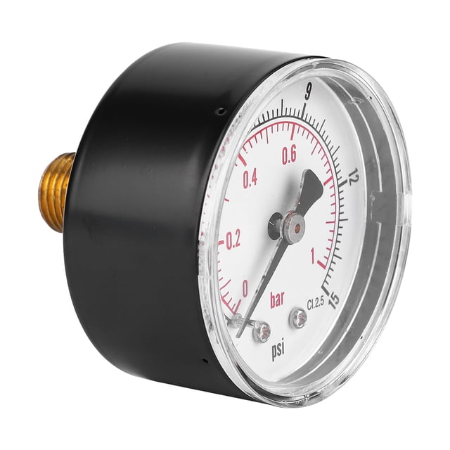 Manomètre à Eau, Manomètre à Air 50mm Cadran Manomètre Manomètre à Pression Axiale Réponse Rapide