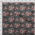 thumbnail image 4 of oneOone Polyester Spandex Black Fabric Florals Fabric For Sewing Printed Craft Fabric By The Yard 56 Inch Wide, 4 of 4
