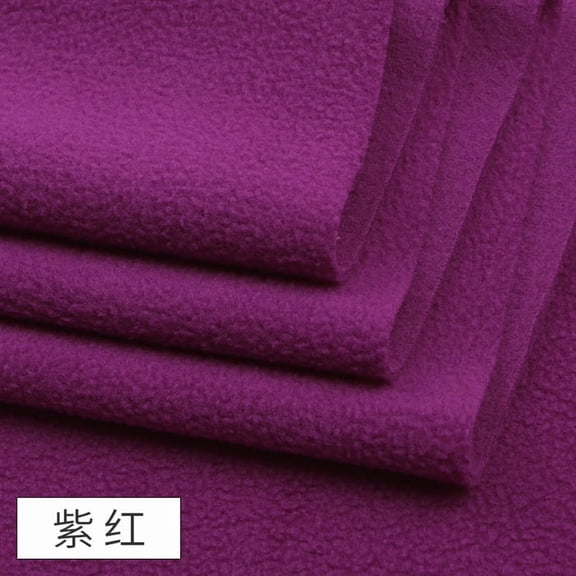 XmhyTop-A 100x160cm Polar Fleece Fabric for DIY Sewing, Blankets, Clothing & Home Decor Projects,1 Piece,Purple Red