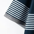 thumbnail image 7 of XDZJLR Men's Polo Shirt Striped Leisure Fashion Design Lapel Button Short Sleeve Color Block Tops T Shirt for Men, 7 of 7