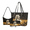 White Horse Sunflower Print, variant on Tutolipy Dachshund Sunflower Print Set of 3 Wallet Set, with Underarm Shoulder Bag Tote Purse Hobo Purse, Shopping Work