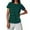 Green, variant on Women's Fashion Striped Casual Short-Sleeve Crew Neck T-Shirt